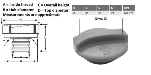 Pressure cap GOLF3